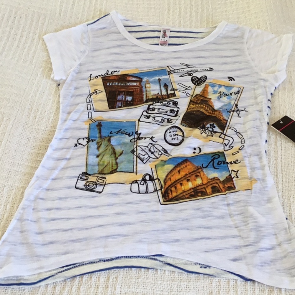 NWT girls size M10-12 short-sleeve shirt